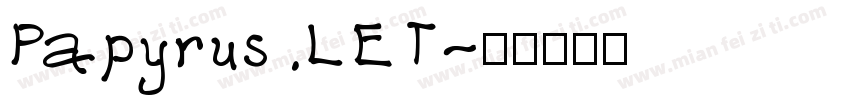 Papyrus LET字体转换